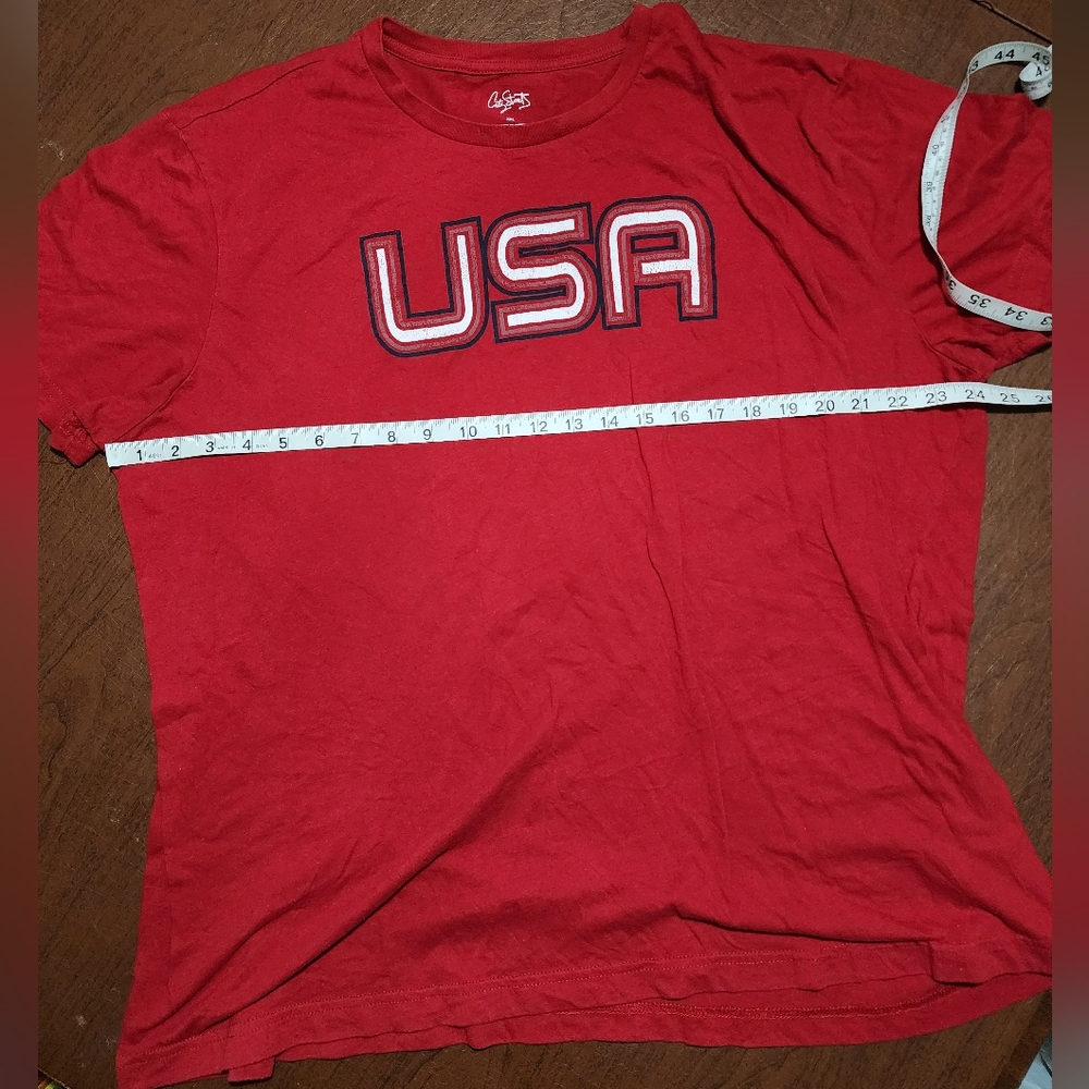 City Streets Red Short Sleeve Tee USA Design